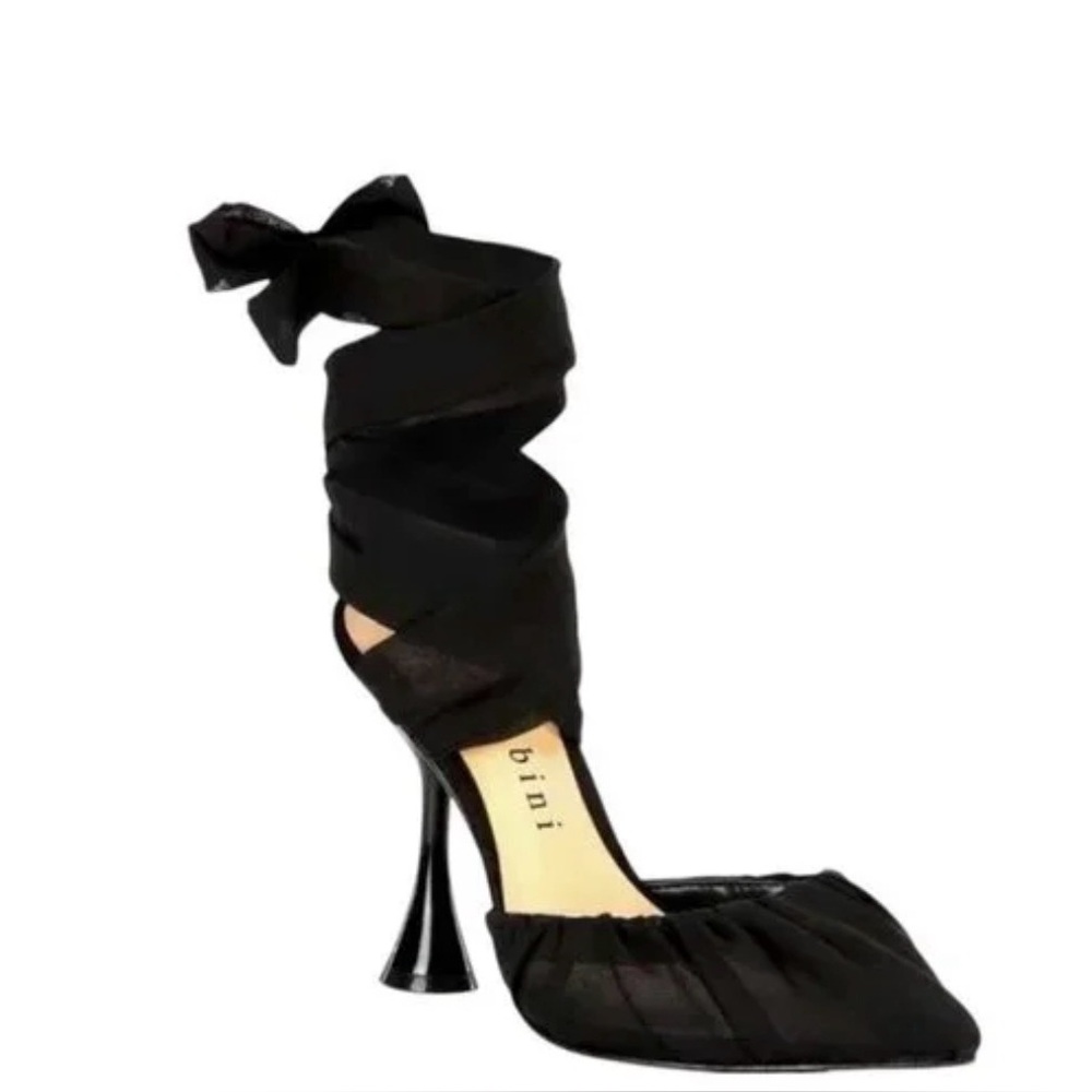 Gianni Bini Black Strappy Heels - Picture 1 of 9